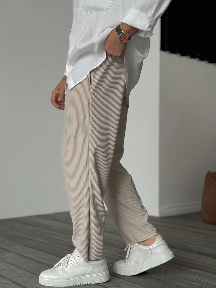 Pánske plisované nohavice Relax Fit | Elegantný a pohodlný každodenný a biznis štýl