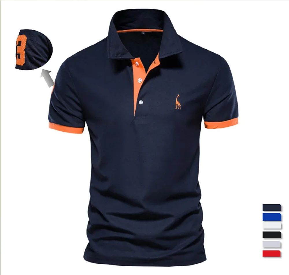GIRAFFE™ – Pánske polo tričko s výšivkou