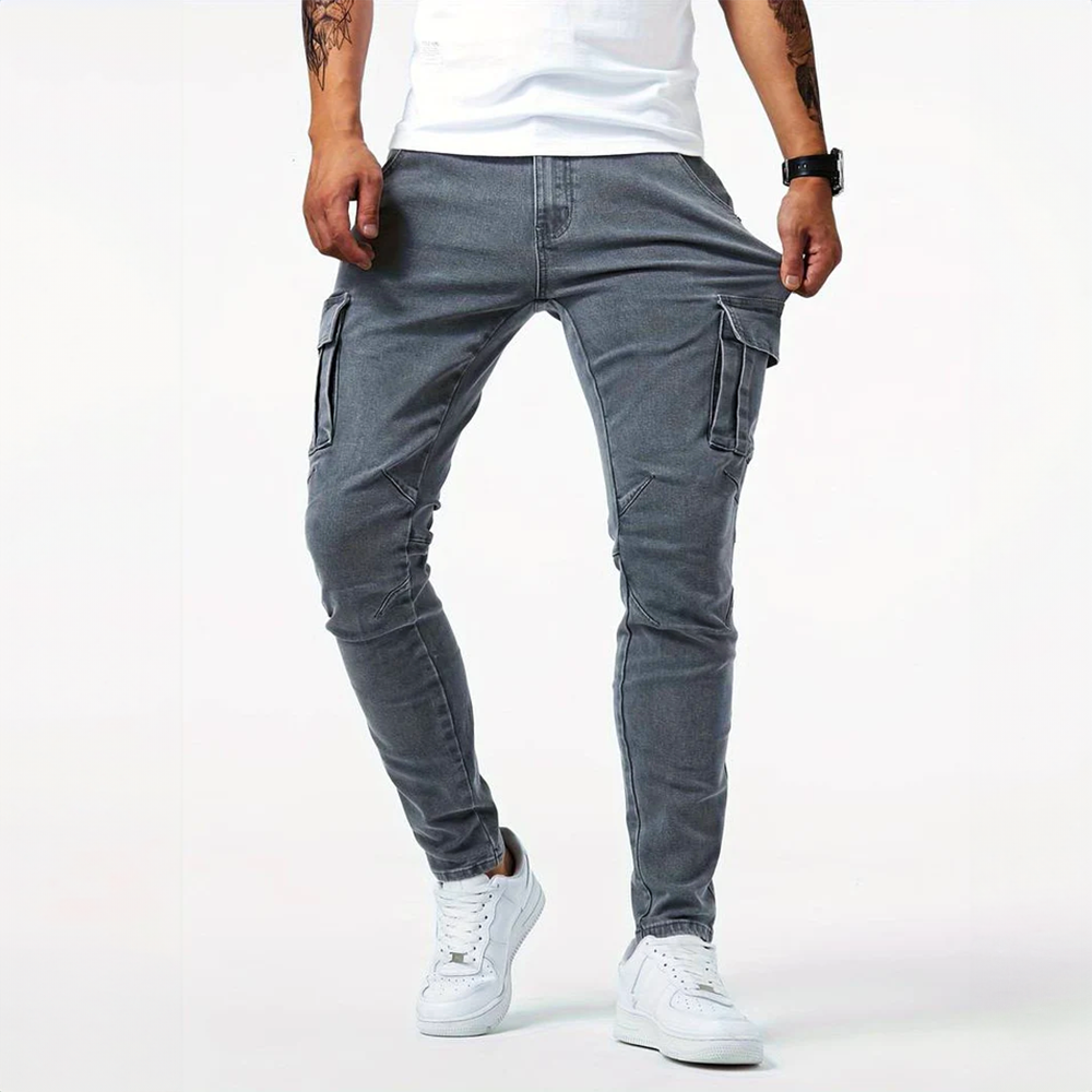 Alex™ | Elastické cargo džínsy